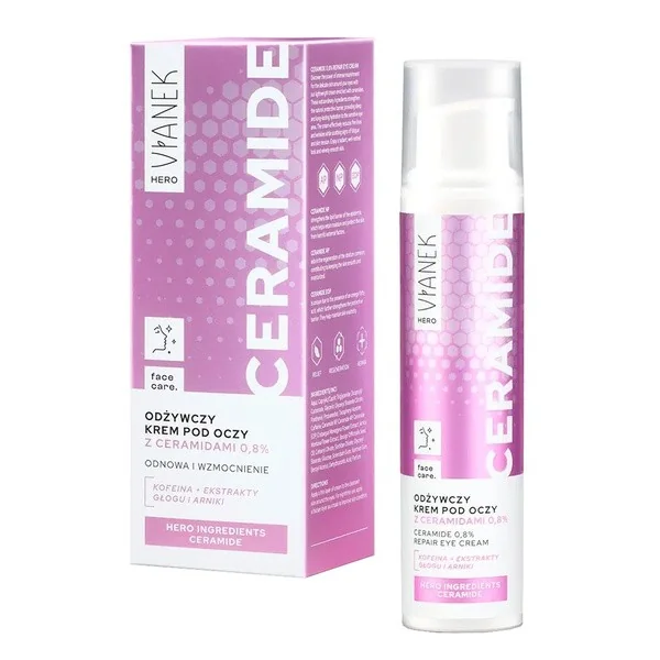 Vianek Hero odżywczy krem pod oczy z ceramidami 15ml - Vianek