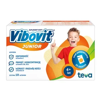 Vibovit Junior multiwitaminy proszek 30 saszetek [Teva] - Teva