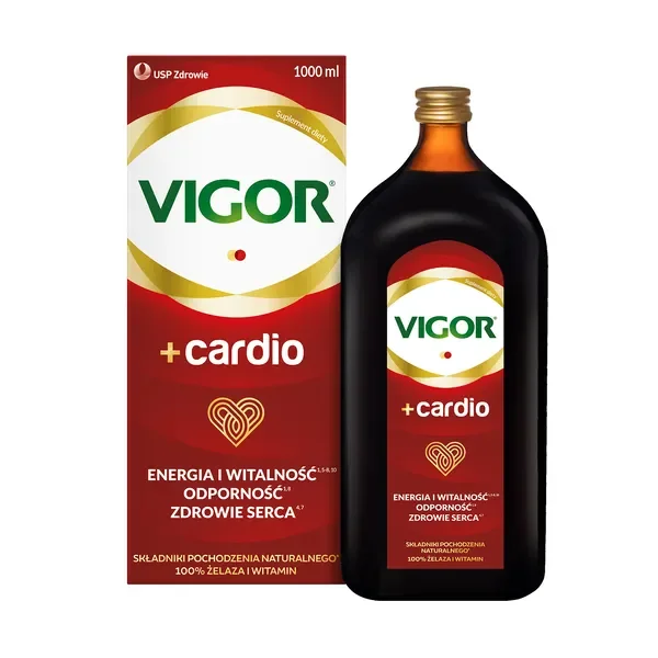 Vigor+ Cardio z głogiem i żelazem 1000 ml [Vigor] - Vigor