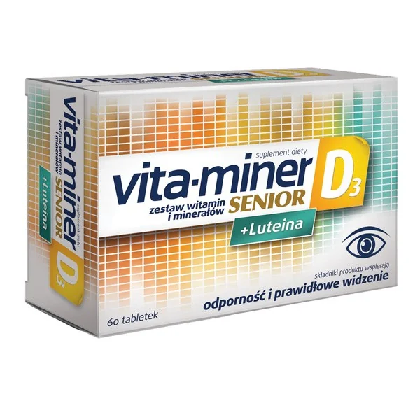 Vita-Miner Senior D3 + Luteina 60 tabletek [Vita-miner] - Vita-miner