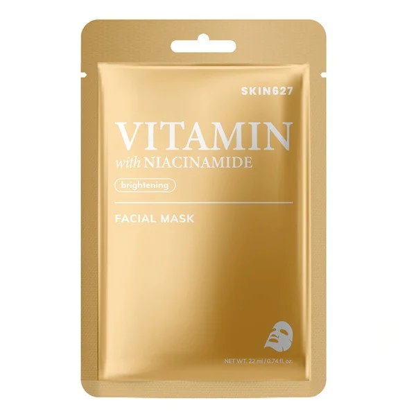 Vitamin with Niacinamide rozjaśniająca maska do twarzy 22 ml [SKIN627] - SKIN627