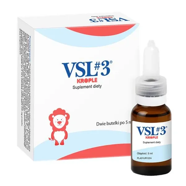VSL#3 Probiotyk 50 miliardów CFU krople 2x5ml [VSL] - VSL