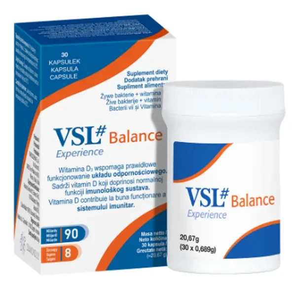 VSL#Balance Experience Probiotyk 90x10^9 CFU 30 kapsułek [VSL] - VSL