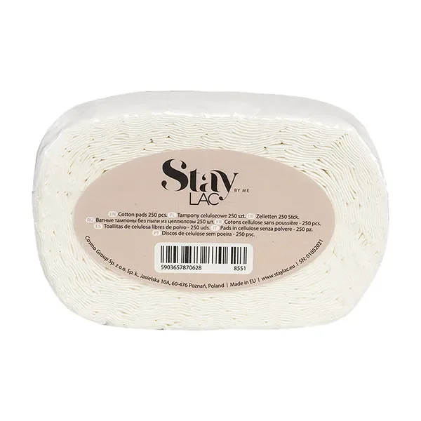 Waciki bezpyłowe z waty celulozowej 250 szt. [Staylac] - Staylac