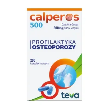 Wapń 200 mg 200 kapsułek [TEVA PHARMACEUTICALS] - TEVA PHARMACEUTICALS