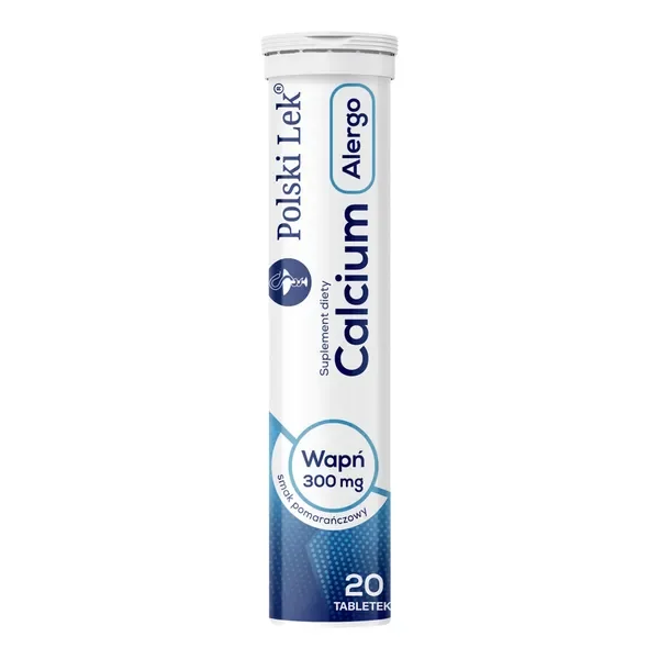 Wapń 300mg + Witamina C 60mg 20 tabletek [Calcium] - Calcium