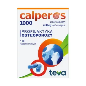 Wapń 400 mg 100 kapsułek [TEVA PHARMACEUTICALS] - TEVA PHARMACEUTICALS