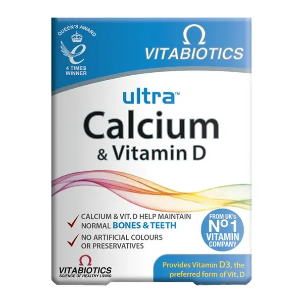 Wapń 500mg + Witamina D 10µg 30 tabletek [Vitabiotics] - Vitabiotics