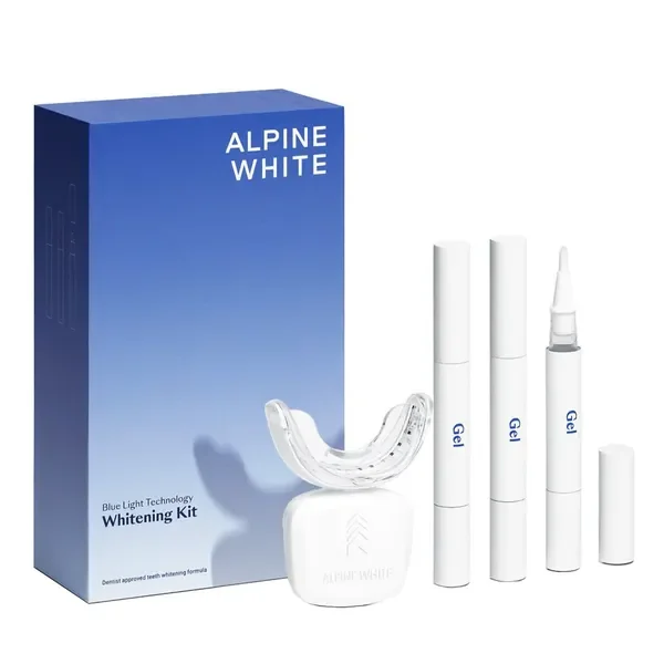 Whitening Kit zestaw do wybielania zębów lampa LED + żel 3x2ml [Alpine White] - Alpine White
