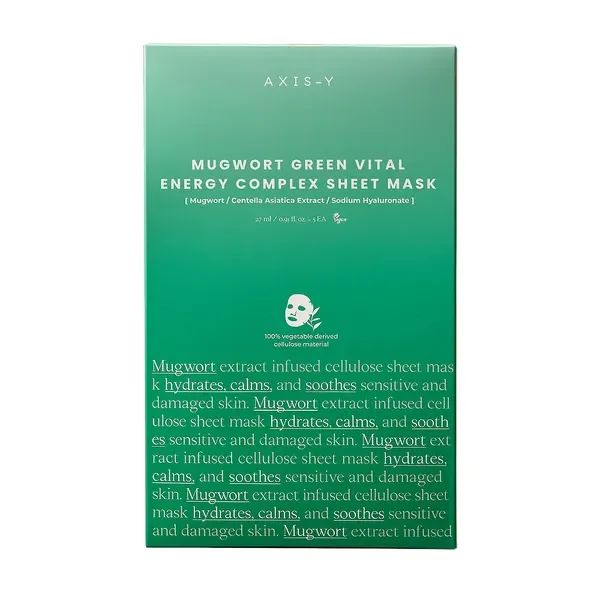 Witalizująca maska do twarzy w płachcie z ekstraktem z bylicy 1 szt. [AXIS-Y] - AXIS-Y