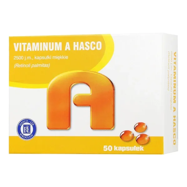 Witamina A 2500 j.m. 50 kapsułek [HASCO] - HASCO -- Lek S. A.