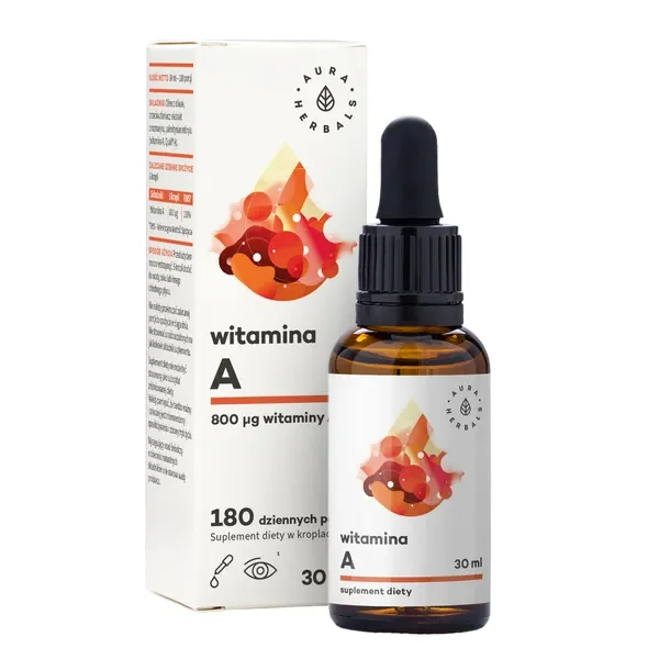 Witamina A 800 µg 30 ml [Aura Herbals] - Aura Herbals