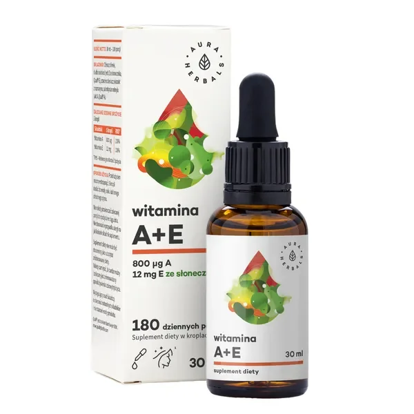 Witamina A+E krople 30 ml [Aura Herbals] - Aura Herbals