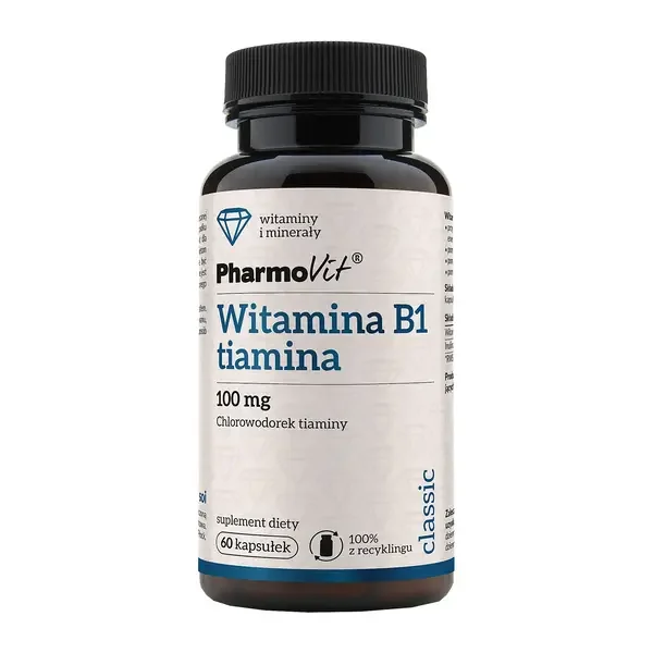 Witamina B1 100 mg 60 kapsułek [Pharmovit] - Pharmovit