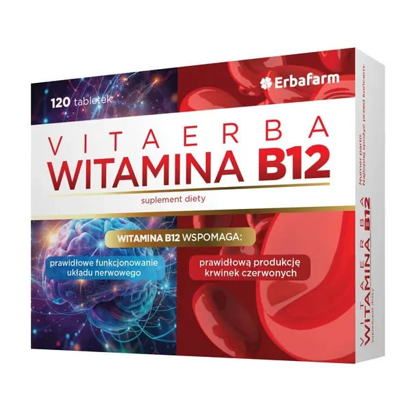Witamina B12 100 µg 120 tabletek [Vitaerba] - Vitaerba