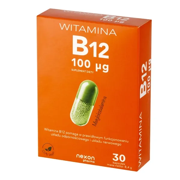 Witamina B12 100 μg 30 kapsułek [Nexon Pharma] - Nexon Pharma