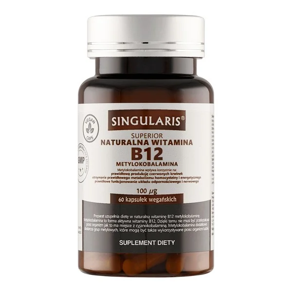 Witamina B12 100 µg 60 kapsułek [Singularis] - Singularis