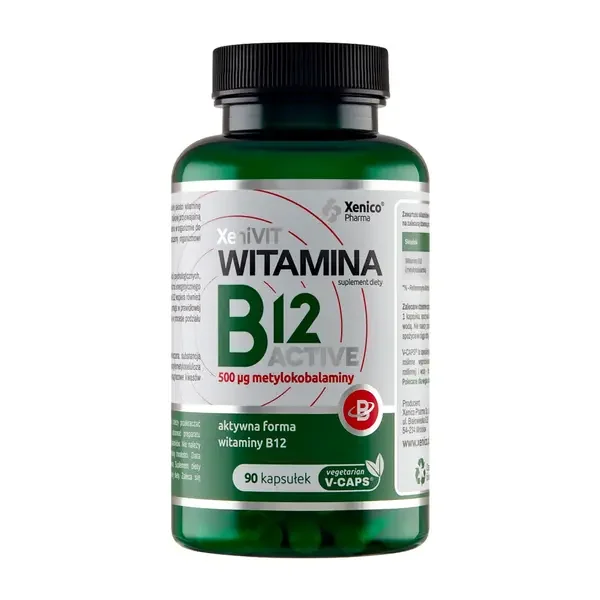 Witamina B12 500 µg 90 kapsułek [XeniVIT] - XeniVIT