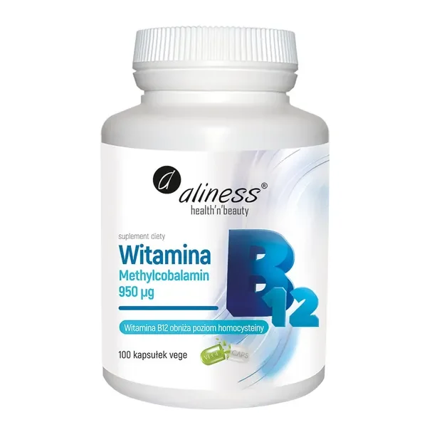 Witamina B12 950 µg 100 kapsułek [Aliness] - Aliness Health'N'Beauty