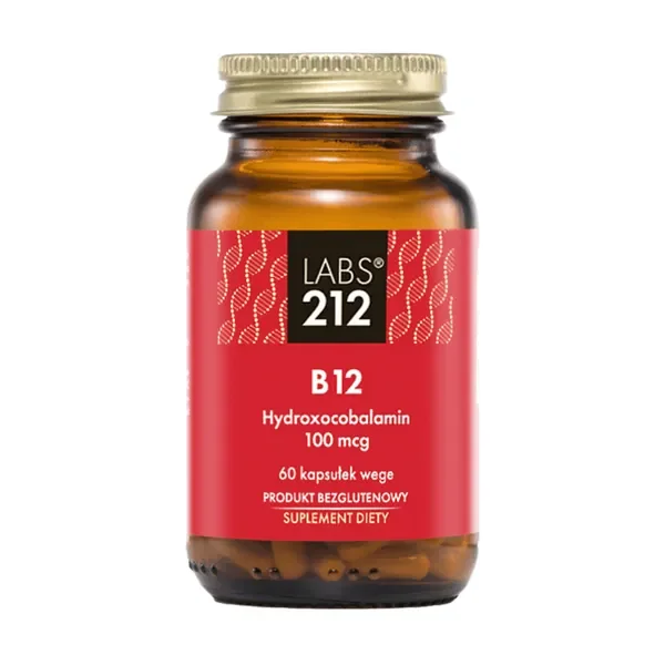 Witamina B12 (Hydroksykobalamina) 100 µg 60 kapsułek [LABS212] - LABS212