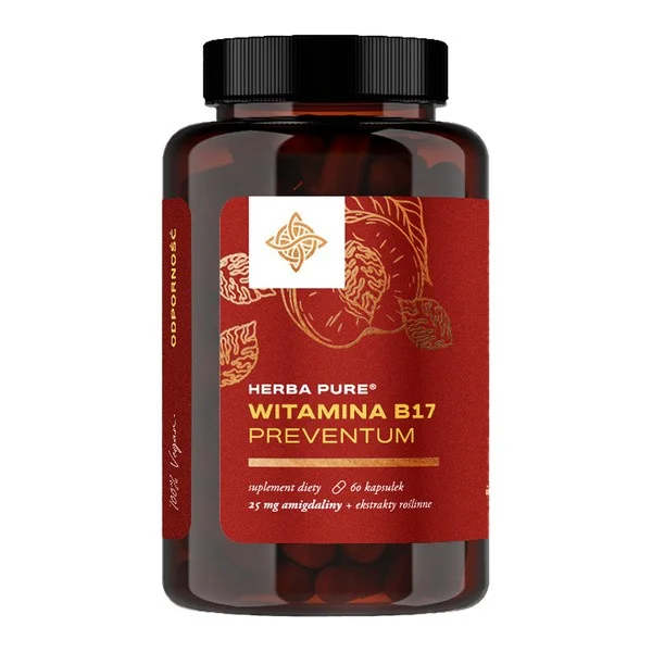 Witamina B17 (amigdalina) z ekstraktami 60 kapsułek [Herbamedicus] - Herbamedicus