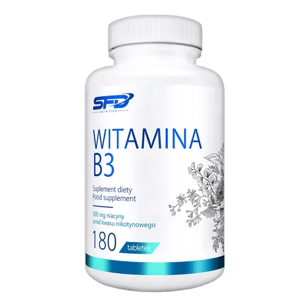 Witamina B3 500mg 180 tabletek [SFD] - SFD nutrition