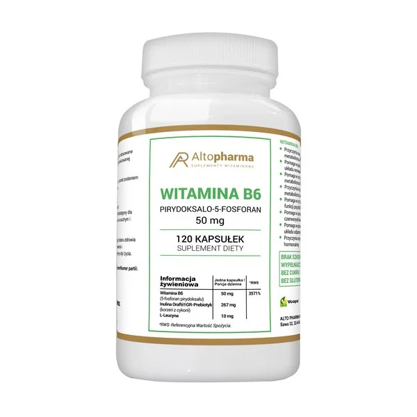 Witamina B6 50 mg 120 kapsułek [Alto Pharma] - Alto Pharma