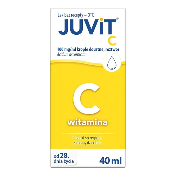 Witamina C 100 mg/ml krople 40 ml [Juvit] - Juvit