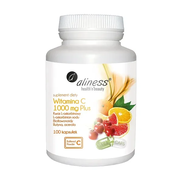 Witamina C 1000 mg 100 kapsułek [Aliness] - Aliness Health'N'Beauty