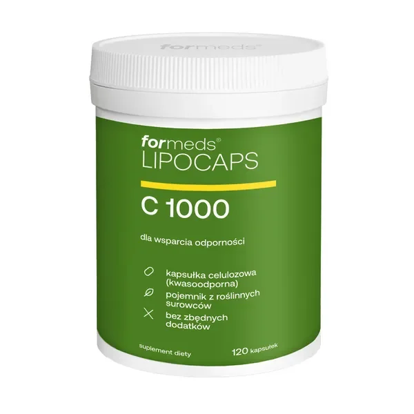 Witamina C 1000 mg 120 kapsułek [Formeds Lipocaps] - Formeds Lipocaps