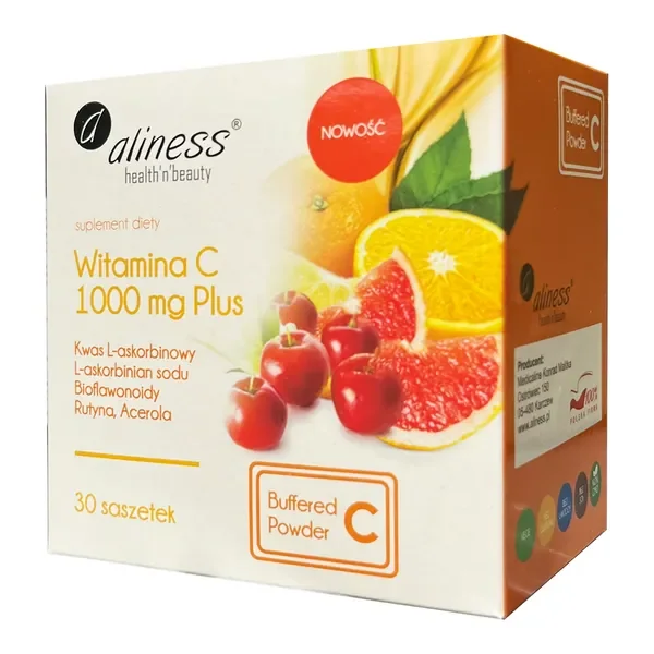 Witamina C 1000 mg 30 saszetek [Aliness] - Aliness Health'N'Beauty