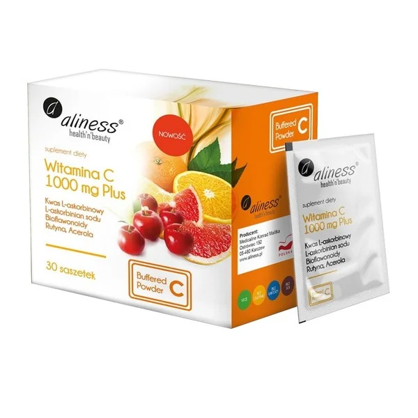Witamina C 1000 mg 30 saszetek [Aliness] - Aliness Health'N'Beauty