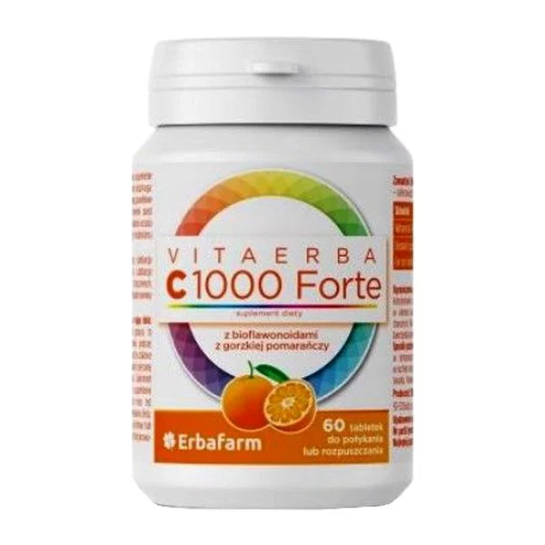 Witamina C 1000 mg 60 tabletek [Vitaerba] - Vitaerba