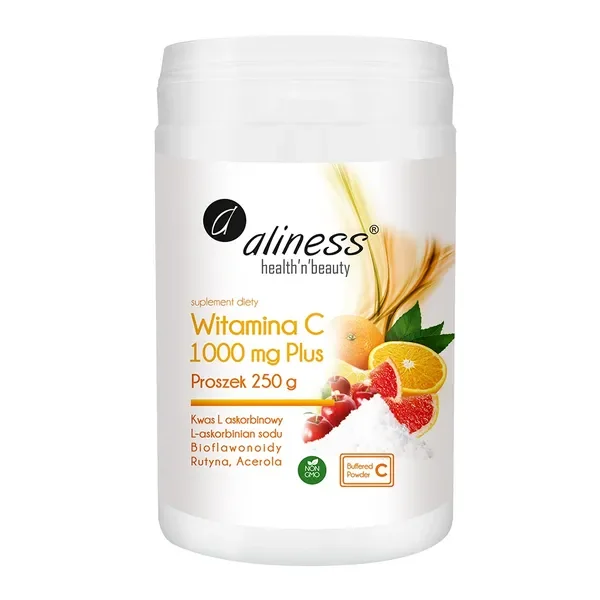 Witamina C 1000 mg Plus proszek 250 g [Aliness] - Aliness Health'N'Beauty