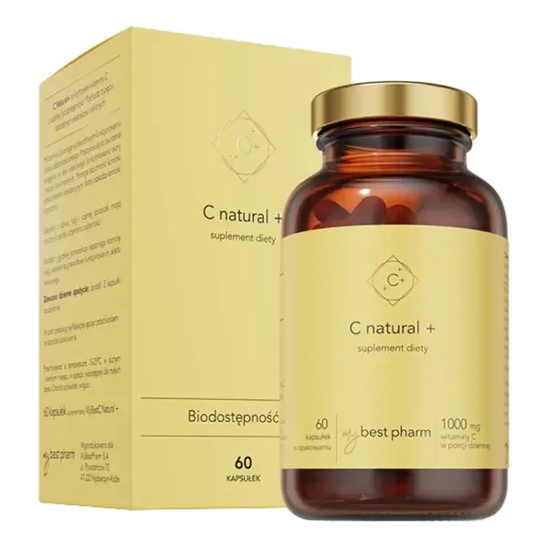 Witamina C 1000mg 60 kapsułek [MyBest] - MyBest