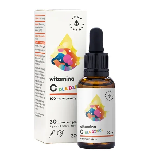 Witamina C 100mg 30ml [Aura Herbals] - Aura Herbals