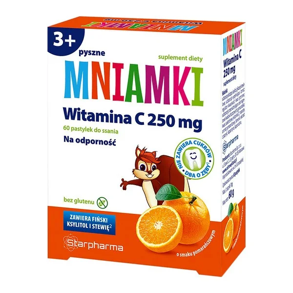 Witamina C 250 mg 60 pastylek [Mniamki] - Mniamki
