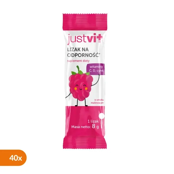 Witamina C 40mg Lizak 40 szt [JustVit] - JustVit