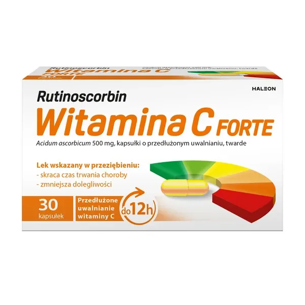 Witamina C 500 mg 30 kapsułek [Rutinoscorbin] - Rutinoscorbin