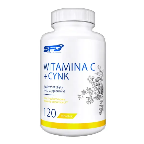 Witamina C 500mg + Cynk 15mg 120 tabletek [SFD] - SFD nutrition