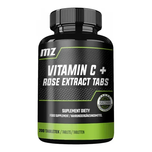 Witamina C 500mg + Ekstrakt z dzikiej róży 200 tabletek [MZ] - MZ