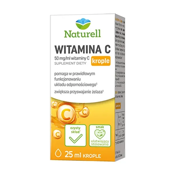 Witamina C 50mg krople 25ml [Naturell] - Naturell