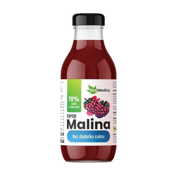 Witamina C 60mg Syrop Malina 300ml [EkaMedica] - EkaMedica