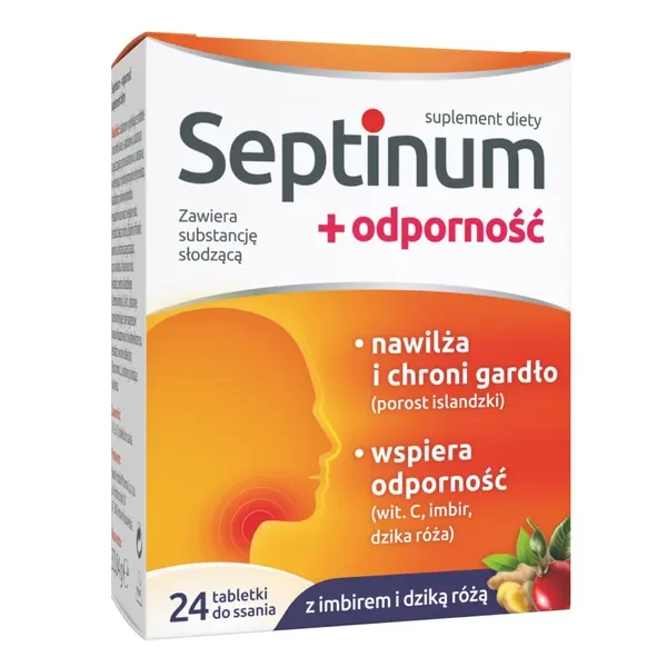 Witamina C 720mg + Imbir + Kwas hialuronowy 24 tabletki [Septinum] - Septinum