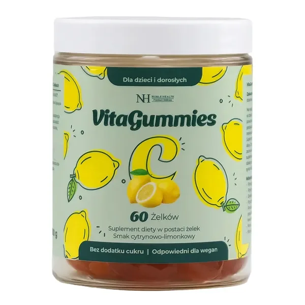 Witamina C 80mg 60 żelek [Noble Health] - Noble Health