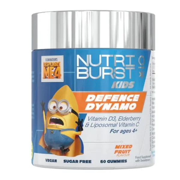 Witamina C 90mg + Witamina D3 25μg + Ekstrakt z bzu czarnego 50mg 60 żelek [Nutriburst] - Nutriburst