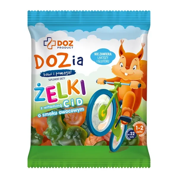 Witamina C i D żelki owocowe 100g [DOZ PRODUCT] - DOZ PRODUCT