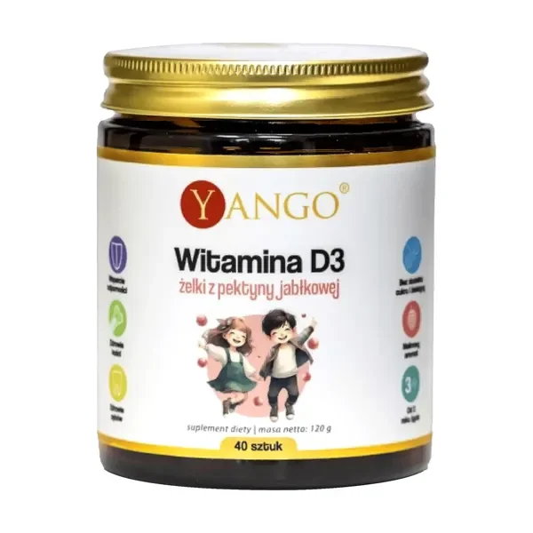 Witamina D3 1000-2000 IU 40 żelek [Yango] - Yango