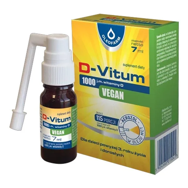 Witamina D3 1000 j.m. 7 ml [D-Vitum] - D-Vitum