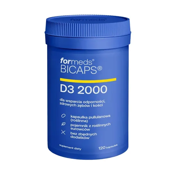 Witamina D3 2000 IU 120 kapsułek [Formeds Bicaps] - Formeds Bicaps